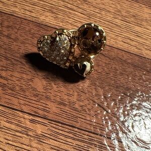 Betsey Johnson Gold Heart Ring